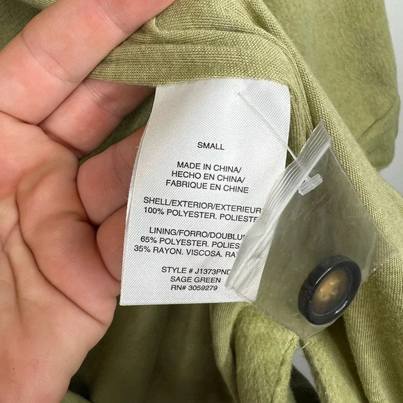 Thread & Supply Women's Sage Green Shacket Size S Button-Up Casual Jacket - Picture 11 of 13